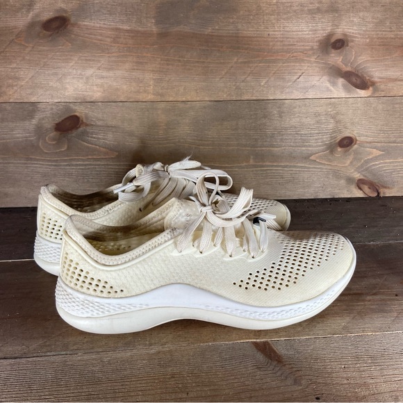 Crocs literide 360 pacer Womens size 9 shoes white athletic running sneakers - Picture 2 of 8